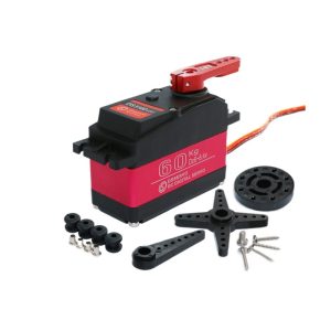 DS5160 60KG Large Torque Digital Steel Gear Steering Servo for 1/5 RC Car PTZ Robotic Arm High Pressure Waterproof
