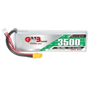 Высокоэнергетическая LiPo-аккумуляторная батарея GNB емкостью 3500 мАч, 2S, 7,4 В, 70 C для радиоуправляемых автомобилей, моделей кораблей и вертолетов
