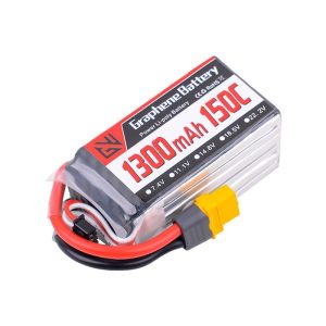Gw Model Aircraft Lipo Battery 6S 22.2V 1300Mah 150C for 5inch FPV Racing Drone Long Range Flight