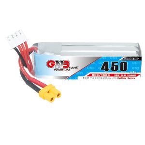 GNB High Energy 450mAh 3S 11.1V 80C LiPo Battery for FPV Drones Roma F1