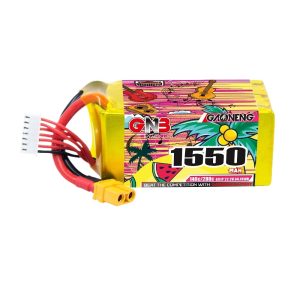 Аккумулятор GNB High Energy на 1550 мАч, 6S, 22,2 В, 140°C для квадрокоптеров FPV размером 5 дюймов, модель GNB15506S140A