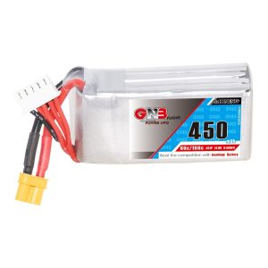 GNB High Energy 450mAh 4S 14,8V 80C LiPo-Akku für FPV-Renn-Drohnen und Modellflugzeuge