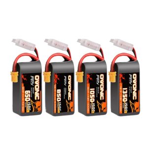 Ovonic 6S 2200mAh 22.2V 150C XT60 FPV Lipo Battery for Racing Drones