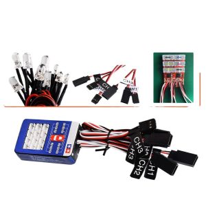RC TAMIYA 1/10 Simulation Car Light Steering Brake Intelligent Linkage 12 Lights