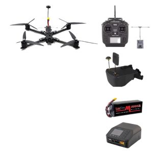 7inch FPV Drone 6 Piece Set 5.8G3W ELRS 915 Long Range Quadcopter 10KM Flight