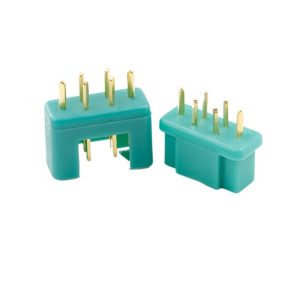Amass Gold Plated MPX Hexagonal Plug AM-1016 Male and Female 6 Core Nylon Plastic Sleeve for Glider Model Accessories
