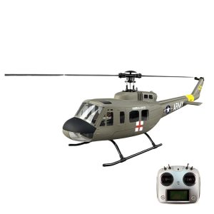 450 470 Level Uh-1D Huey Realistic Helicopter Ready to Fly Fiberglass Remote Control Model Aircraft Flight Control System
