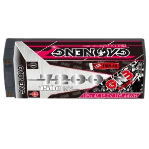 LiPo-аккумулятор GNB High Energy емкостью 7200 мАч, 4S, 15,2 В, 150°C для моделей RC-автомобилей масштаба 1/8 – GNB72004S150iHV