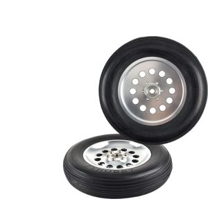 Fulite Model Airplane CNC Aluminum Core Realistic Rubber Wheels Jet Engine Landing Gear