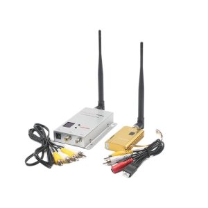 1.2G 1.5W Wireless Audio Video Transmitter FPV Drone Image Transmission Receiver Video Transceiver
