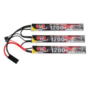 Высокоэнергетическая LiPo-аккумуляторная батарея GNB 1200 мАч, 3S, 11,1 В, 30 C для пневматических пистолетов и реальных полевых соревнований по страйкболу