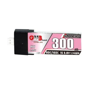 GNB High Energy 300mAh 1S 3 8V 80C HV Brushless Micro Drone FPV Lipo Battery