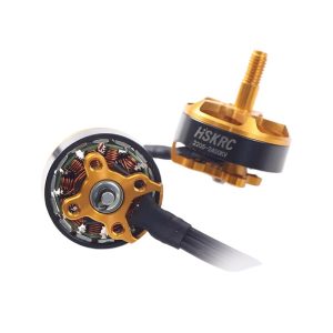 محرك بدون فرشات FPV ريسينج 2205 بسرعة 2450 دورة في الدقيقة، متوافق مع بطاريات 3S4S للدرونات ذات القطر 5 بوصة وتركيب 16×16 مم