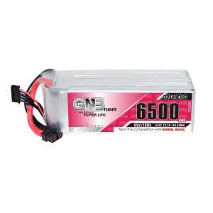 Акумулятор GNB High Energy на 6500 мА·год, 6S, 22,2 В, 65°C для квадрокоптерів FPV та моделей RC
