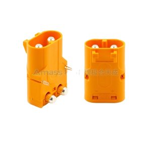 Amass LCB40PW Kupfer-Silber-veredeltes Drahtsteckergehäuse vom Typ Crimped XT90 für Lithium-Akkus