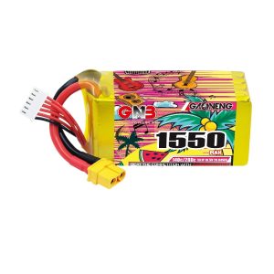 LiPo-аккумулятор GNB на 1550 мАч, 5S, 18,5 В, 140°C для гоночных дронов FPV GAONENG
