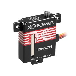 Сервопривод Xq-Power с высокой скоростью вращения, крутящим моментом 11 кгс·м и стальными шестернями для гоночных дронов, подвесов и моделей самолетов XQ S2210F