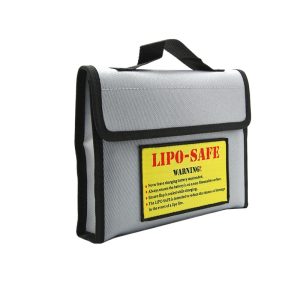 Lithium Battery Explosion Proof Bag Fire Proof Box Portable Waterproof Storage 215x45x165mm
