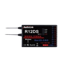Lodi R12DS Twelve Channel Dual Antenna Receiver Compatible AT9 AT9S PRO AT10II Remote Control
