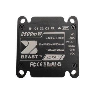 Beast FPV 49G 58Ghz 25W High Power 64Ch VTX Image Transmission CNC Shell for Traversing Machine