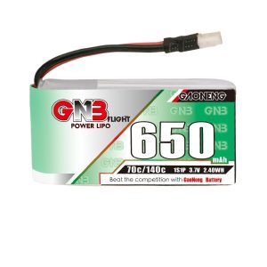GNB 650mAh 1S 3.7V 70C Lipo Battery for RC Glider Aircraft Models High Rate