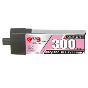 Hochleistungs-Lithium-Akku A30 mit 300 mAh, 1S, 3,8 V und 80 C für Innenflugmodelle