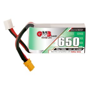 GNB High Energy 650mAh 2S 7.4V 70C Lithium Battery for FPV Drone RC Models GAONENG
