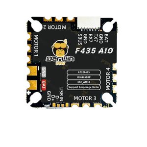 Darwin AT32F435 F4 AIO Flight Controller 32 Bit AM32 ESC for FPV Racing Drone