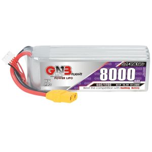 Акумулятор GNB High Energy на 8000 мА·год, 4S, 15,2 В, 60°C – для квадрокоптерів та літаків FPV
