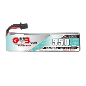 Литий-ионные аккумуляторы GNB на 550 мАч, 1S, 3,7 В, 90°C, с разъемом A30 – упаковка из 6 штук для квадрокоптеров типа Whoop