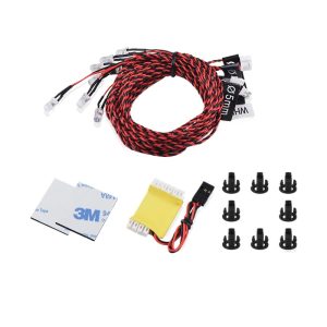 Aircraft Night Flight LED Light Set 8LED Helicopter Fixed Wing Drone Lighting