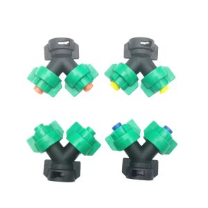 Agricultural Plant Protection Drone Conical Nozzle Y Type Pressure Increased Flow Double Nozzle Assembly