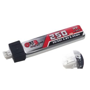 High Energy Gnb 250Mah 1S 30C HV Lipo Battery for FPV Micro Drone Gaoneng
