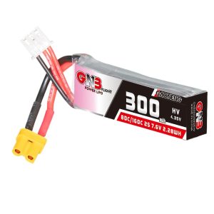 GAONENG 300mAh 2S 80C 7.6V HV Lipo Battery FPV Drone GNB3002S80AHV