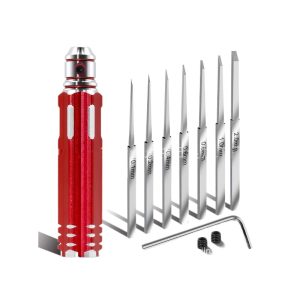 Model Flat Head Push Knife Carving Chisel Gundam Engraving Line Tool Nozzle Chisel
