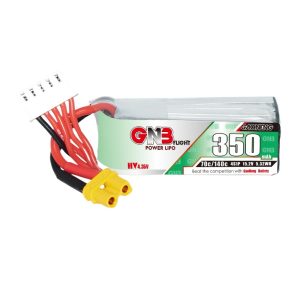 GNB 350mAh 4S 152V 70C HV Lipo Battery for Mini FPV Drone GNB3504S70AHV