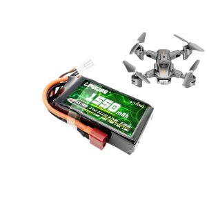 Hochkapazitiver 1550-mAh-80C-Lipo-Akku für RC-Autos, Schiffe und Flugzeugmodelle
