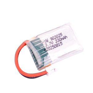 1S 330mAh 25C 3.7V LiPo Battery for Small RC Drone Aircraft Model 902025