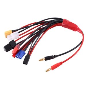 Lithium Battery Multi One To Eight Charging Cable B6 Charger Conversion Line 4mm Banana Head