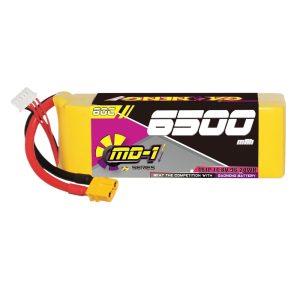 LiPo-аккумулятор GNB High Energy на 6500 мАч, 4S, 14,8 В, 60 C для RC-лодок, автомобилей и электрооборудования GNB65004S60MD1