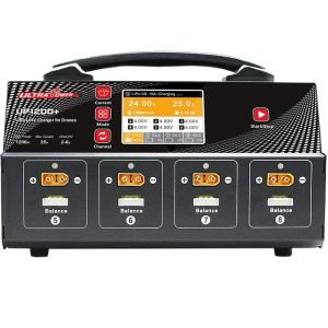 Up1200 Plus Eight Channel Model Aircraft Charger 25A High Power Agricultural Drone Battery Charger