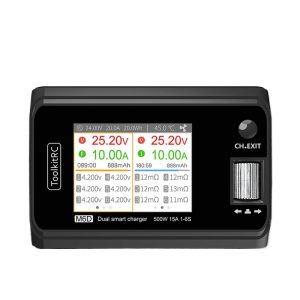 ToolkitRC M6D Balance Charger Dual Channel 500W 25A 1S6S Lithium Battery RC Model