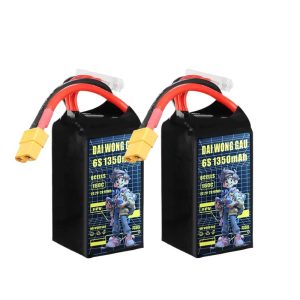 Daiwonggau Yellow Dog 4S 1550mAh 150C XT60 Lipo Battery for FPV Racing Drone Model Aircraft
