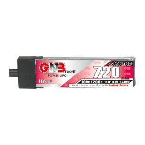 GNB High Energy 720mAh 1S 38V 100C HV A30 FPV Lithium Battery for Indoor Traversing Machine