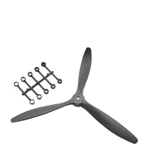 13x8 Oil Electric Dual Purpose 3 Blade Propeller CNC Metal Reinforced High Efficiency Fixed Wing M8 Hole