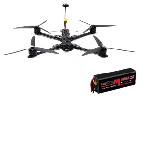 10inch FPV Racing Drone TwoPiece Set with 6S2P 8000Mah Battery Payload 3kg 5.8G3W Image Transmission RC Quadcopter Carbon Fiber Frame