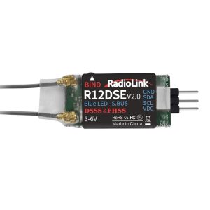 Ledi R12Dse Mini 12 Channels Receiver Sbus Signal Multi-Axis Fixed-Wing Vehicle Ship At9S Pro Compatible