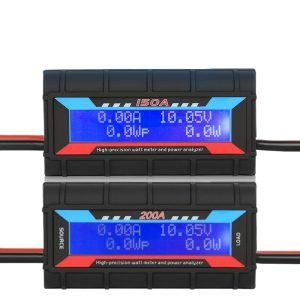 FPV RC Model Ammeter Power Meter DC 150A 200A Voltmeter for Motor Propeller Testing