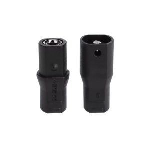 Amass SH40U F M Nickel Plated 4mm Welding High Current Plug with Black Sheath
