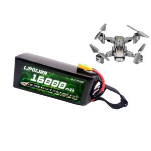 Individuell angepasster 16000-mAh-6S-22,2-V-25C-LiPo-Akku für RC-Drohnen, FPV-Multikopter und festflügelige Modellflieger